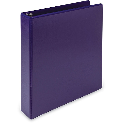 Samsill Earth's Choice Plant-based View Binders 1 1/2" Binder Capacity - Letter - 8 1/2" x 11" Sheet Size - 3 Ring(s) - Fastener(s): Round Ring - Chipboard, Polypropylene, Plastic - Purple - Recycled - Bio-based, Durable, Recyclable, Punched, C (MP286508)