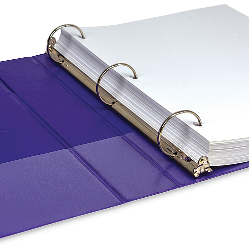 Samsill Earth's Choice Plant-based View Binders 1 1/2" Binder Capacity - Letter - 8 1/2" x 11" Sheet Size - 3 Ring(s) - Fastener(s): Round Ring - Chipboard, Polypropylene, Plastic - Purple - Recycled - Bio-based, Durable, Recyclable, Punched, C (MP286508)