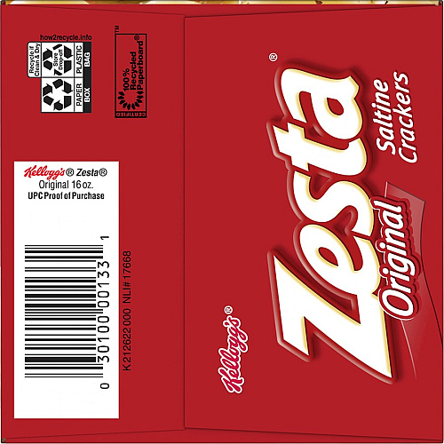Kellogg's Zesta Saltine Crackers Original - 16 oz - 1 Box (00133)
