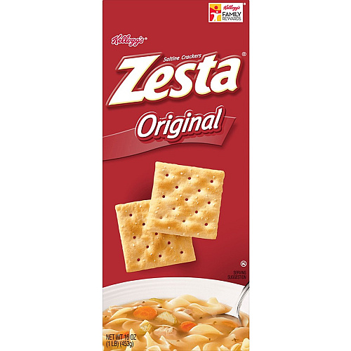 Kellogg's Zesta Saltine Crackers Original - 16 oz - 1 Box (00133)
