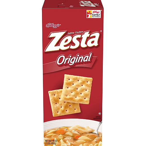 Kellogg's Zesta Saltine Crackers Original - 16 oz - 1 Box (00133)