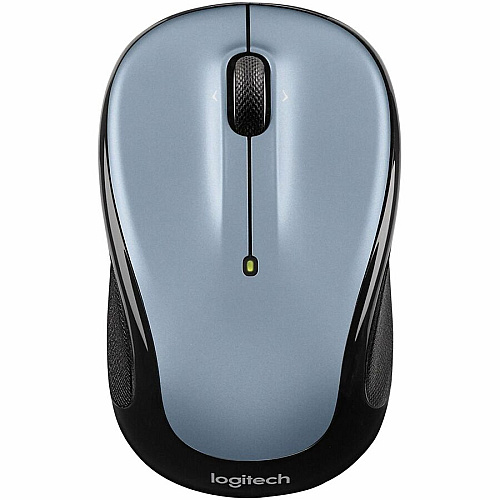 Logitech M325S Wireless Mouse Optical - Wireless - Radio Frequency - 2.40 GHz - Silver - USB - 1000 dpi - Tilt Wheel - 5 Button(s) - 3 Programmable Button(s) - Small Hand/Palm Size - Symmetrical - 1 Each (910006824)