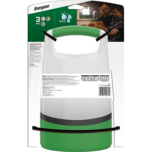 Energizer Vision Recharge LED Lantern LED - 1200 lm Lumen - Lithium Ion (Li-Ion) - Battery Rechargeable - Battery - Green - 1 Each (ENALURL71)