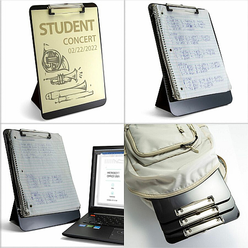 Officemate Easel Clipboard Storage for Paper - Heavy Duty - Black - 1 Each (83039)