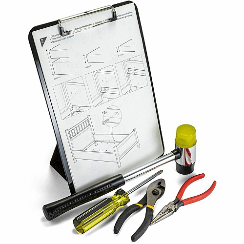 Officemate Easel Clipboard Storage for Paper - Heavy Duty - Black - 1 Each (83039)