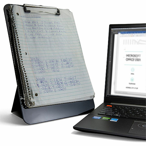 Officemate Easel Clipboard Storage for Paper - Heavy Duty - Black - 1 Each (83039)