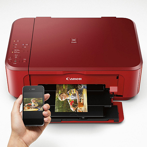 Canon PIXMA MG3620 Wireless Inkjet Multifunction Printer - Color - Red Copier/Printer/Scanner - 4800 x 1200 dpi Print - Automatic Duplex Print - Color Flatbed Scanner - 1200 dpi Optical Scan - Wireless LAN - Apple AirPrint, Mopria, Wireless Pi (MG3620RED)