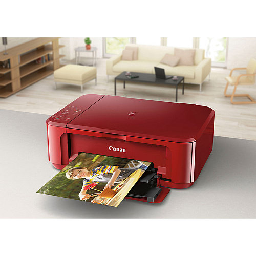 Canon PIXMA MG3620 Wireless Inkjet Multifunction Printer - Color - Red Copier/Printer/Scanner - 4800 x 1200 dpi Print - Automatic Duplex Print - Color Flatbed Scanner - 1200 dpi Optical Scan - Wireless LAN - Apple AirPrint, Mopria, Wireless Pi (MG3620RED)