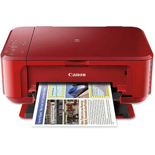 Canon PIXMA MG3620 Wireless Inkjet Multifunction Printer - Color - Red Copier/Printer/Scanner - 4800 x 1200 dpi Print - Automatic Duplex Print - Color Flatbed Scanner - 1200 dpi Optical Scan - Wireless LAN - Apple AirPrint, Mopria, Wireless Pi (MG3620RED)