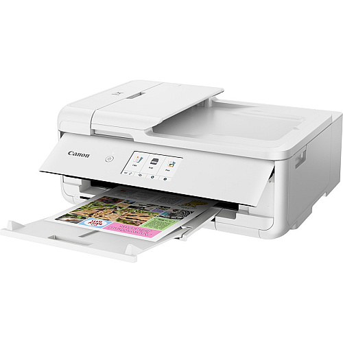 Canon PIXMA TS9521CWH Wireless Inkjet Multifunction Printer - Color - White