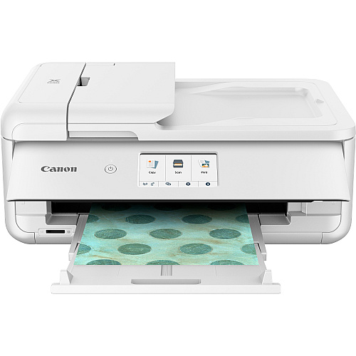 Canon PIXMA TS9521CWH Wireless Inkjet Multifunction Printer - Color - White
