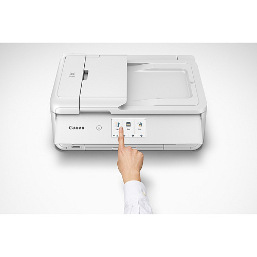 Canon PIXMA TS9521CWH Wireless Inkjet Multifunction Printer - Color - White