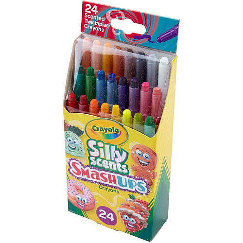 Crayola Silly Scents Mini Twistables Crayons 5" Length - Assorted - 24 / Pack (523470)