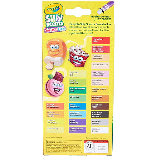 Crayola Silly Scents Mini Twistables Crayons 5" Length - Assorted - 24 / Pack (523470)