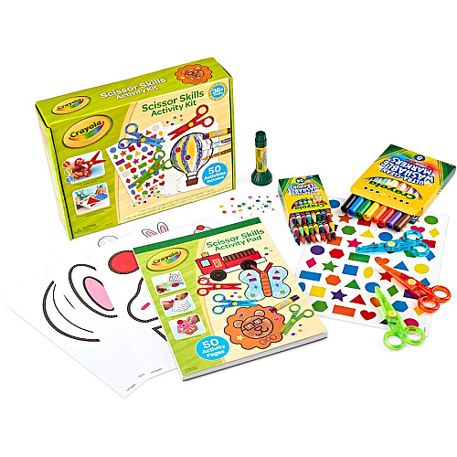Crayola Young Kids Scissor Skills Activity Kit Recommended For 3 Year - Multi - 1 Kit (811519)