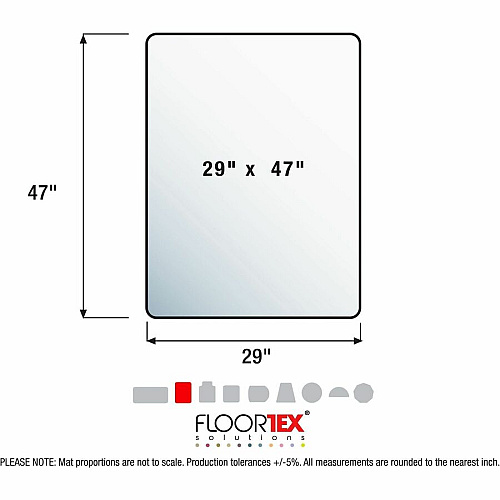 Cleartex AdvantagematPlus Advantagemat&reg; Plus APET Rectangular for Low/Standard Pile Carpets - 29" x 47" 47" Length x 29" Width x 0.087" Depth x 0.087" Thickness - Rectangular - Amorphous Polyethylene Terephthalate (APET) - Clear - 1 Eac (NCCMFLAG0001)