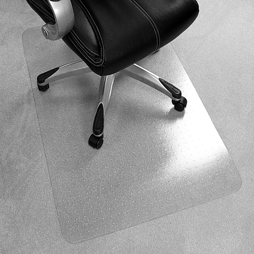 Cleartex AdvantagematPlus Advantagemat&reg; Plus APET Rectangular for Low/Standard Pile Carpets - 36" x 48" 48" Length x 36" Width x 0.087" Depth x 0.375" Thickness - Rectangular - Amorphous Polyethylene Terephthalate (APET) - Clear - 1 Eac (NCCMFLAG0002)