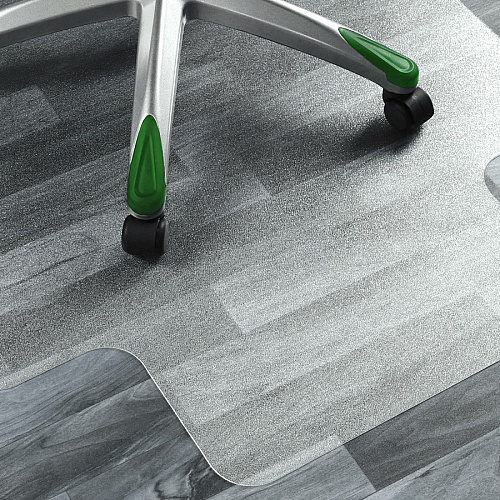 Cleartex AdvantagematPlus Advantagemat&reg; Plus APET Lipped for Hard Floors - 45" x 53" 53" Length x 45" Width x 0.060" Depth x 0.060" Thickness - Lip Size 12" Length x 25" Width - Lipped - Amorphous Polyethylene Terephthalate (APET) - Cle (NCCMFLAS0005)