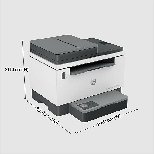 HP LaserJet 2604sdw Wireless Laser Multifunction Printer - Monochrome - White Copier/Printer/Scanner - 23 ppm Mono Print - 600 x 600 dpi Print - Automatic Duplex Print - Up to 25000 Pages Monthly - Color Flatbed Scanner - 600 dpi Optical Scan - F (381V1A)