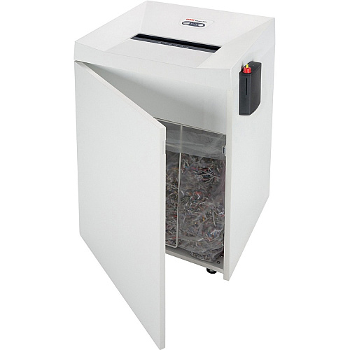 HSM Classic 225.2 - 1/32" x 3/16" + External Autom. Oiler Continuous Shredder - Particle Cut - 7 Per Pass - for shredding Paper, Staples, Paper Clip - 0.031" x 0.187" Shred Size - P-7/F-3 - 11.81" Throat - 31.70 gal Wastebin Capacity - 1400 W - (1458133O)