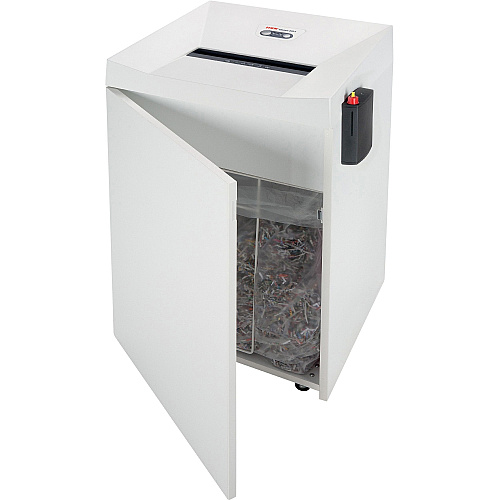 HSM Classic 225.2 - 1/32" x 3/16" + External Autom. Oiler Continuous Shredder - Particle Cut - 7 Per Pass - for shredding Paper, Staples, Paper Clip - 0.031" x 0.187" Shred Size - P-7/F-3 - 11.81" Throat - 31.70 gal Wastebin Capacity - 1400 W - (1458133O)