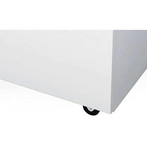 HSM Classic 125.2 - 1/32" x 3/16" + External Autom. Oiler Continuous Shredder - Particle Cut - 4 Per Pass - for shredding Paper, Staples, Paper Clip - 0.031" x 0.188" Shred Size - P-7/F-3 - 10.04" Throat - 20.10 gal Wastebin Capacity - White (1562173O)