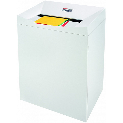 HSM Classic 411.2 - 1/32" x 3/16" + External Autom. Oiler Continuous Shredder - Particle Cut - 10 Per Pass - for shredding Paper, Staples, Paper Clip - 0.031" x 0.187" Shred Size - P-7/F-3 - 15.75" Throat - 38.60 gal Wastebin Capacity - Light G (1564173O)