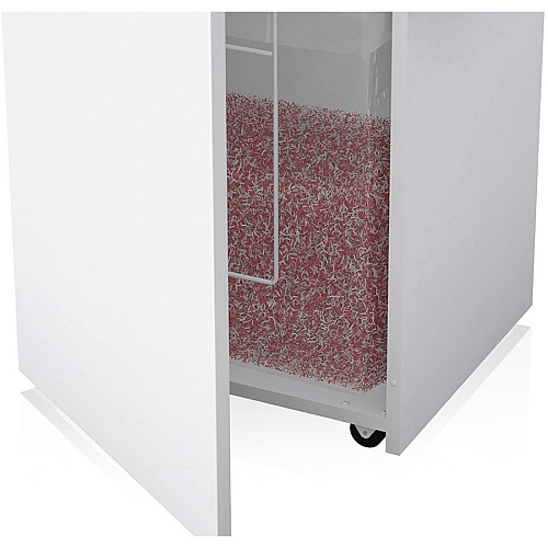 HSM Classic 411.2 - 1/32" x 3/16" + External Autom. Oiler Continuous Shredder - Particle Cut - 10 Per Pass - for shredding Paper, Staples, Paper Clip - 0.031" x 0.187" Shred Size - P-7/F-3 - 15.75" Throat - 38.60 gal Wastebin Capacity - Light G (1564173O)
