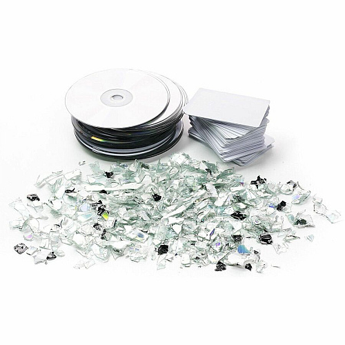 HSM StoreEx HDS 230 Media Shredder Continuous Shredder - for shredding 3.5" Floppy Disk, Hard Drive, Credit Card, CD, DVD, USB Stick - White - 1 Each (1777117)
