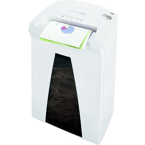 HSM SECURIO B24 - 3/16" x 1 1/8" Continuous Shredder - Particle Cut - 16 Per Pass - for shredding Paper, Paper Clip, Staples, CD, DVD, Credit Card - 0.187" x 1.125" Shred Size - P-4/O-3/T-4/E-3/F-1 - 9.45" Throat - 9.20 gal Wastebin Capacity - B (1783113)