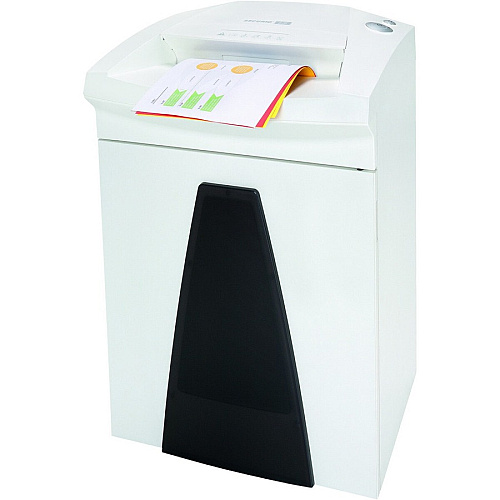 HSM SECURIO B26 - 3/16" x 1 1/8" Continuous Shredder - Particle Cut - 16 Per Pass - for shredding Paper, Paper Clip, Staples, CD, DVD, Credit Card - 0.188" x 1.125" Shred Size - P-4/O-3/T-4/E-3/F-1 - 12.20" Throat - 14.50 gal Wastebin Capacity - (1803113)