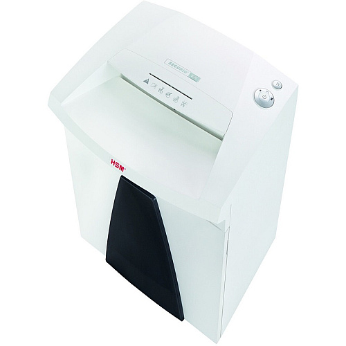 HSM SECURIO B26 - 3/16" x 1 1/8" Continuous Shredder - Particle Cut - 16 Per Pass - for shredding Paper, Paper Clip, Staples, CD, DVD, Credit Card - 0.188" x 1.125" Shred Size - P-4/O-3/T-4/E-3/F-1 - 12.20" Throat - 14.50 gal Wastebin Capacity - (1803113)