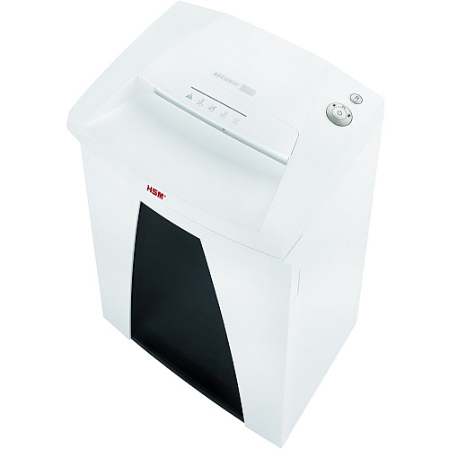 HSM SECURIO B32 - 1/4" Continuous Shredder - Strip Cut - 27 Per Pass - for shredding Paper, Paper Clip, Staples, Credit Card, CD, DVD - 0.250" Shred Size - P-2/O-2/T-2/E-2 - 12.20" Throat - 21.70 gal Wastebin Capacity - White - 1 Each (1821113)