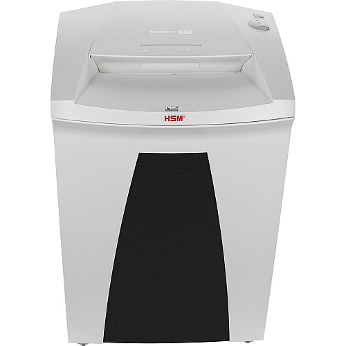 HSM SECURIO B32 - 1/16" x 5/8" Continuous Shredder - Particle Cut - 11 Per Pass - for shredding Credit Card, Paper, Paper Clip, Staples - 0.063" x 0.625" Shred Size - P-5/T-5/E-4/F-2 - 12.20" Throat - 21.70 gal Wastebin Capacity - White (1822113)