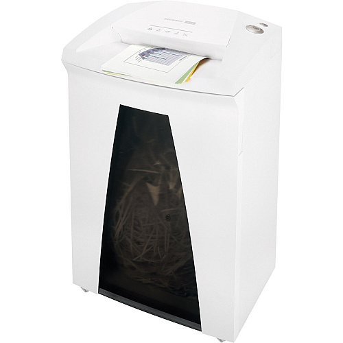 HSM SECURIO B32 - 3/16" x 1 1/8" Continuous Shredder - Particle Cut - 16 Per Pass - for shredding Paper, Paper Clip, Staples, CD, DVD, Credit Card - 0.188" x 1.125" Shred Size - P-4/O-3/T-4/E-3/F-1 - 12.20" Throat - 21.70 gal Wastebin Capacity - (1823113)