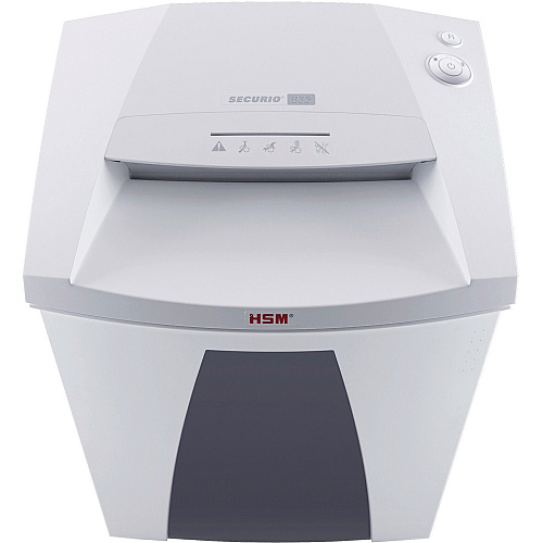 HSM SECURIO B32 - 3/16" x 1 1/8" Continuous Shredder - Particle Cut - 16 Per Pass - for shredding Paper, Paper Clip, Staples, CD, DVD, Credit Card - 0.188" x 1.125" Shred Size - P-4/O-3/T-4/E-3/F-1 - 12.20" Throat - 21.70 gal Wastebin Capacity - (1823113)