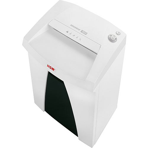 HSM SECURIO B22 - 1/4" Continuous Shredder - Particle Cut - 19 Per Pass - for shredding Paper, Paper Clip, Staples, CD, DVD, Credit Card - 0.250" Shred Size - P-2/O-2/T-2/E-2 - 9.45" Throat - 8.70 gal Wastebin Capacity - White - TAA Compliant -  (1831123)