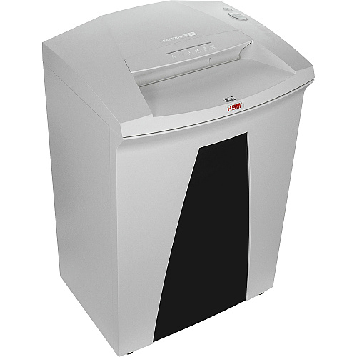 HSM SECURIO B34 - 3/16" x 1 1/8" Continuous Shredder - Particle Cut - 22 Per Pass - for shredding Paper, Paper Clip, Staples, CD, DVD, Credit Card - 0.188" x 1.125" Shred Size - P-4/O-3/T-4/E-3/F-1 - 12.20" Throat - 26.40 gal Wastebin Capacity - (1843113)