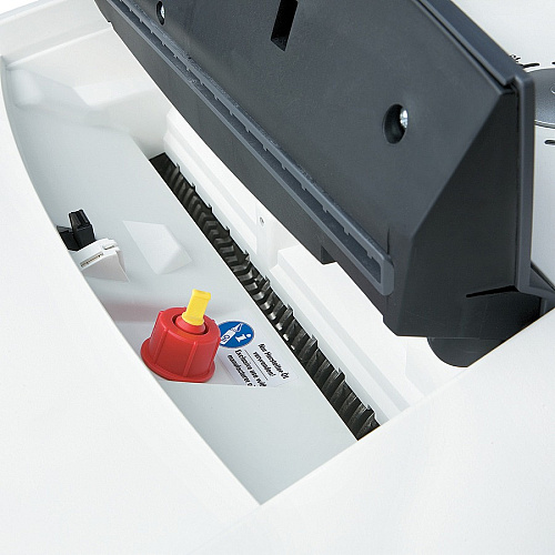 HSM Securio P36 Cross Cut Shredder Continuous Shredder - Cross Cut - 31 Per Pass - for shredding Staples, Paper Clip, Credit Card, Store Card, CD, DVD, 3.5" Floppy Disk, Paper - P-4 - White - 1 Each (1853123)
