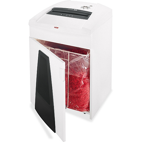 HSM Securio P36 Cross Cut Shredder Continuous Shredder - Cross Cut - 31 Per Pass - for shredding Staples, Paper Clip, Credit Card, Store Card, CD, DVD, 3.5" Floppy Disk, Paper - P-4 - White - 1 Each (1853123)