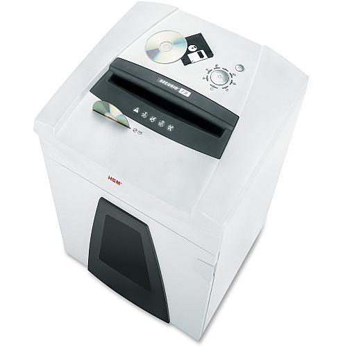 HSM Securio P36 Cross Cut Shredder Continuous Shredder - Cross Cut - 31 Per Pass - for shredding Staples, Paper Clip, Credit Card, Store Card, CD, DVD, 3.5" Floppy Disk, Paper - P-4 - White - 1 Each (1853123)