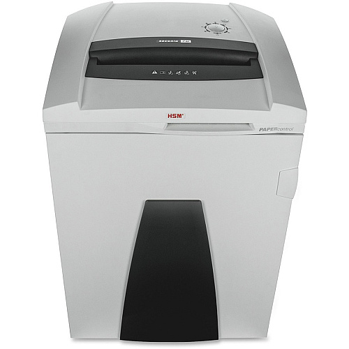 HSM Securio P44 L4 Micro-cut Shredder Continuous Shredder - Micro Cut - 30 Per Pass - for shredding Staples, USB Stick, Paper, Paper Clip, Credit Card - 55 gal Wastebin Capacity - White - 1 Each (1872103)