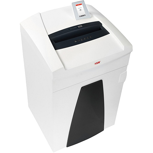 HSM Securio P40i Shredder Continuous Shredder - Strip Cut - 60 Per Pass - for shredding Staples, Store Card, Paper, Paper Clip, Credit Card, CD, DVD, 3.5" Floppy Disk - 0.250" Shred Size - 40 gal Wastebin Capacity - White - TAA Compliant (1881121)