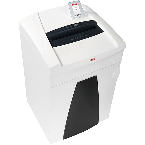 HSM Securio P40i Shredder Continuous Shredder - Strip Cut - 60 Per Pass - for shredding Staples, Store Card, Paper, Paper Clip, Credit Card, CD, DVD, 3.5" Floppy Disk - 0.250" Shred Size - 40 gal Wastebin Capacity - White - TAA Compliant (1881121)