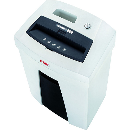 HSM SECURIO C16 - 1/4" Strip Cut - 17 Per Pass - for shredding Staples, Paper, Paper Clip, Credit Card - 0.250" Shred Size - P-2/T-2/E-2 - 8.86" Throat - 6.60 gal Wastebin Capacity - White - TAA Compliant - 1 Each (1901113)