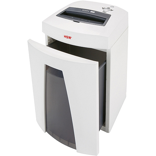 HSM SECURIO C18 - 1/16" x 5/8" Particle Cut - 7 Per Pass - for shredding Staples, Paper, Paper Clip, Credit Card - 0.063" x 0.625" Shred Size - P-5/T-5/E-4/F-2 - 9.06" Throat - 6.60 gal Wastebin Capacity - White - 1 Each (1912123)