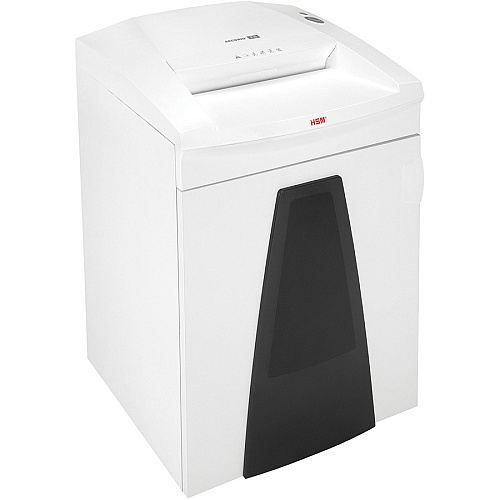 HSM SECURIO B35 - 1/4" Continuous Shredder - Particle Cut - 15 Per Pass - for shredding Staples, Paper, Paper Clip, Credit Card - 0.063" x 0.625" Shred Size - P-5/T-5/E-4/F-2 - 15.75" Throat - 34.30 gal Wastebin Capacity - White - TAA Compliant  (1922113)