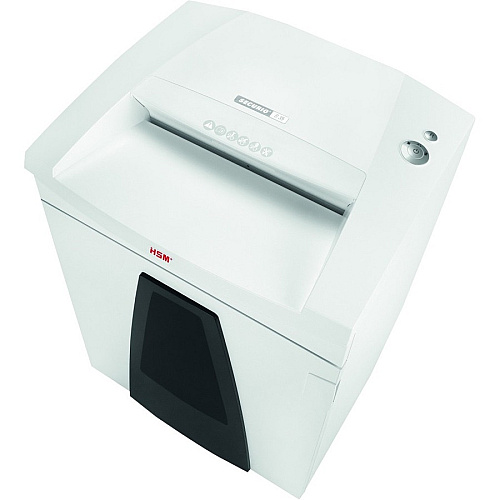 HSM SECURIO B35 - 1/4" Continuous Shredder - Particle Cut - 15 Per Pass - for shredding Staples, Paper, Paper Clip, Credit Card - 0.063" x 0.625" Shred Size - P-5/T-5/E-4/F-2 - 15.75" Throat - 34.30 gal Wastebin Capacity - White - TAA Compliant  (1922113)