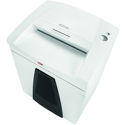 HSM SECURIO B35 - 3/16" x 1 1/8" Continuous Shredder - Particle Cut - 22 Per Pass - for shredding Staples, Paper, Paper Clip, Credit Card, CD, DVD - 0.187" x 1.250" Shred Size - P-4/O-3/T-4/E-3/F-1 - 15.75" Throat - 34.30 gal Wastebin Capacity - (1923113)