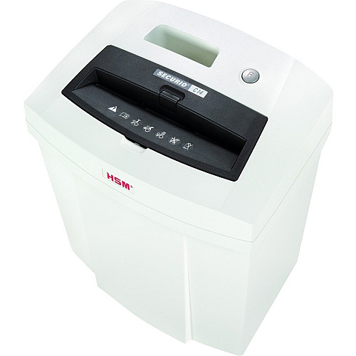 HSM SECURIO C14 - 1/8" Strip Cut - 12 Per Pass - for shredding Staples, Paper, Paper Clip, Credit Card - 0.125" Shred Size - P-2/T-2/E-2 - 8.86" Throat - 5.30 gal Wastebin Capacity - White - 1 Each (2250113)